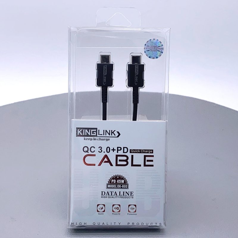 Kinglink QC 3.0 PD 45W Type-C to Type-C cable CK032