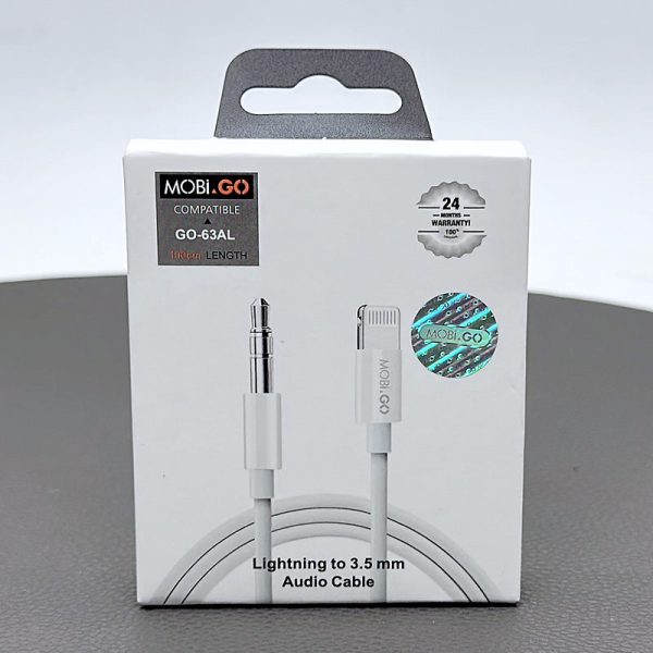 Mobigo 1m FOR LIGHTNING to 3.5mm adapter GO63AL