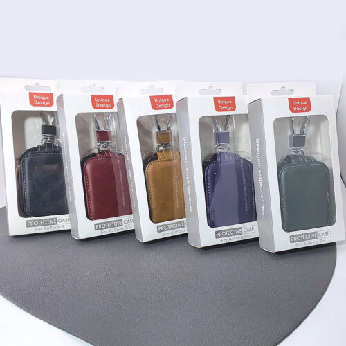 Case for Airpods (Universal) Unique Design Protective Zip leather