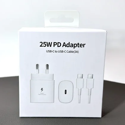 SAM OR 25W PD 3A Adapter Charger with Type-C to Type-C Cable EPTA800NBEGGB